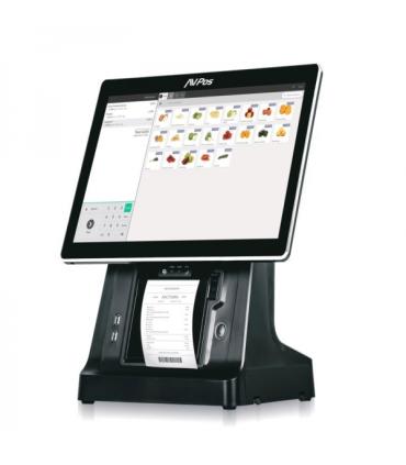 AVPos TPV K6000 15 Tactil - Impresora Integrada - I5 - 8gb Memoria - SSD 128gb - VGA y HDMI - Color Negro