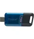 Kingston DataTraveler 80M Memoria USB-C 3.2 Gen 1 64GB - 200 MB/s en Lectura - Color Azul/Negro (Pendrive