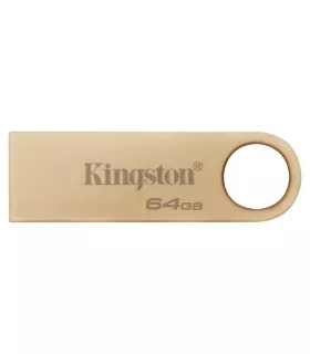 Kingston DataTraveler SE9 G3 Memoria USB-A 3.2 Gen 1 64GB - 220 MB/s en Lectura - Diseño Metalico - Color Oro (Pendrive
