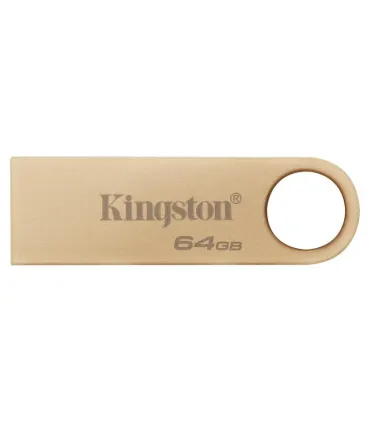 Kingston DataTraveler SE9 G3 Memoria USB-A 3.2 Gen 1 64GB - 220 MB/s en Lectura - Diseño Metalico - Color Oro (Pendrive