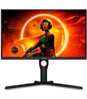 AOC Monitor 24.5" LED VA FullHD 240Hz FreeSync Premium - Respuesta 1ms - Ajustable en Altura, Giratorio e Inclinable - Angulo..