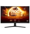 AOC G4 Monitor 31.5" Curvo 1500R LED Fast VA QHD 180Hz HDR10 - Respuesta 1ms - Angulo de Vision 178° - HDMI, DisplayPort, Audio 