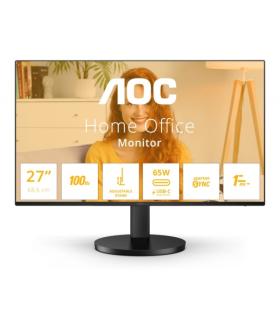 AOC B3 Monitor 27" LED IPS FullHD 1080p 100Hz - Respuesta 1ms - Angulo de Vision 178° - Altavoces Incorporados - USB-C, HDMI, Au
