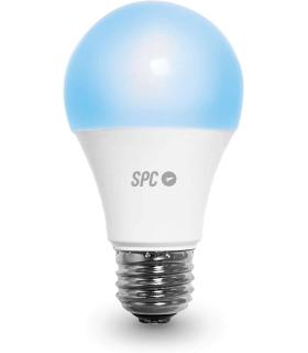 SPC Aura 1050 Bombilla Led Regulable Wi-Fi E27 - Ambientes Personalizables - Control desde la APP SPC Iot - Compatible con Alexa