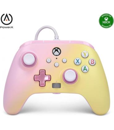 PowerA Mando con Cable Enhanced para Xbox Series X|S - Pink Lemonade