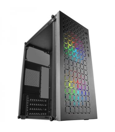 Mars Gaming MC-CORE Minitorre Gaming - Rejilla Metal-MESH - Ventana Lateral - 2 Ventiladores FRGB - Soporte Micro-ATX/Mini-ITX..