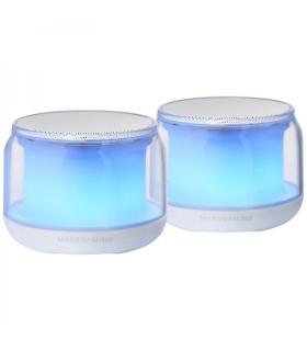 Mars Gaming MS-AURA Altavoces Bluetooth RGB - Sonido Envolvente 15W - DSP Personalizado - Iluminacion RGB 360º - Bluetooth 5.3..