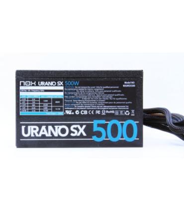 NOX Urano SX unidad de fuente de alimentación 500 W 20+4 pin ATX ATX Negro