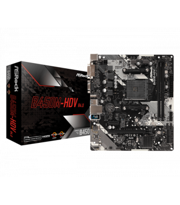 Asrock B450M-HDV R4.0 Zócalo AM4 Micro ATX AMD B450