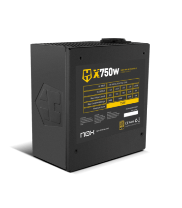 NOX Hummer X750W unidad de fuente de alimentación 750 W 24-pin ATX ATX Negro
