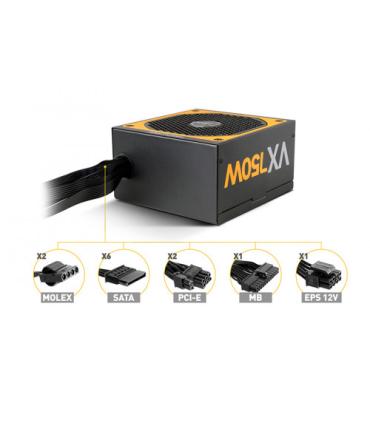 NOX Urano VX Bronze Edition unidad de fuente de alimentación 750 W 20+4 pin ATX ATX Negro, Naranja