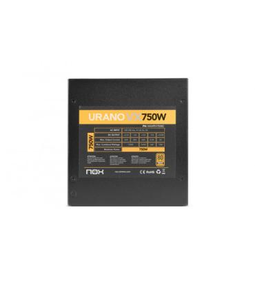 NOX Urano VX Bronze Edition unidad de fuente de alimentación 750 W 20+4 pin ATX ATX Negro, Naranja
