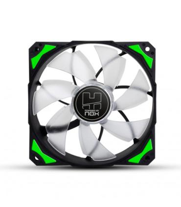 NOX H-Fan LED Carcasa del ordenador Ventilador 12 cm Negro, Verde, Blanco