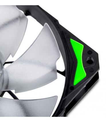 NOX H-Fan LED Carcasa del ordenador Ventilador 12 cm Negro, Verde, Blanco