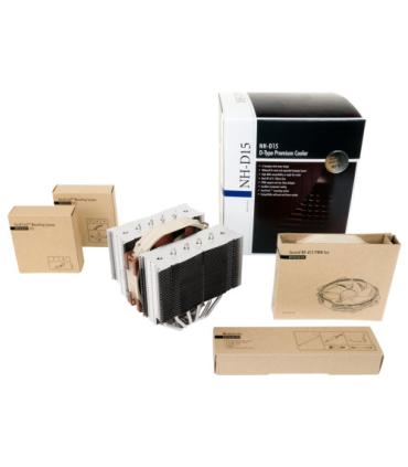 NOCTUA COOLER CPU NH-D15 MULTISOCKET 2XFAN A15, 6 HEATPIPES DUAL TOWER, 140MM FAN PWM, INTEL LGA1851, LGA1700, LGA1200, LGA1151.