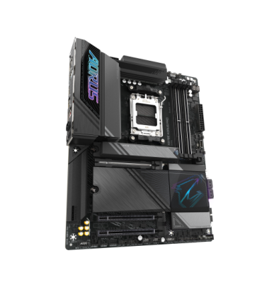 GIGABYTE Placa base X870E AORUS PRO - Compatible con CPUs AMD Ryzen 9000, VRM digital de 16+2+2 fases, hasta 8000MHz DDR5 (OC..
