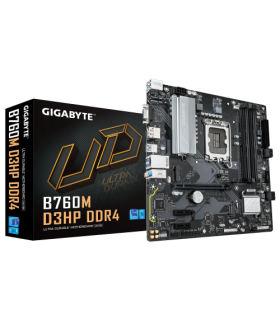 GIGABYTE B760M D3HP DDR4 - Compatible con CPUs Intel Core de 14ª generación, VRM Digital 4+1+1 fases, hasta 5333MHz DDR4 (OC..