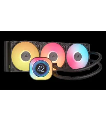 Corsair iCUE LINK TITAN 360 RX LCD Procesador Refrigerador de aire 12 cm Negro 1 pieza(s