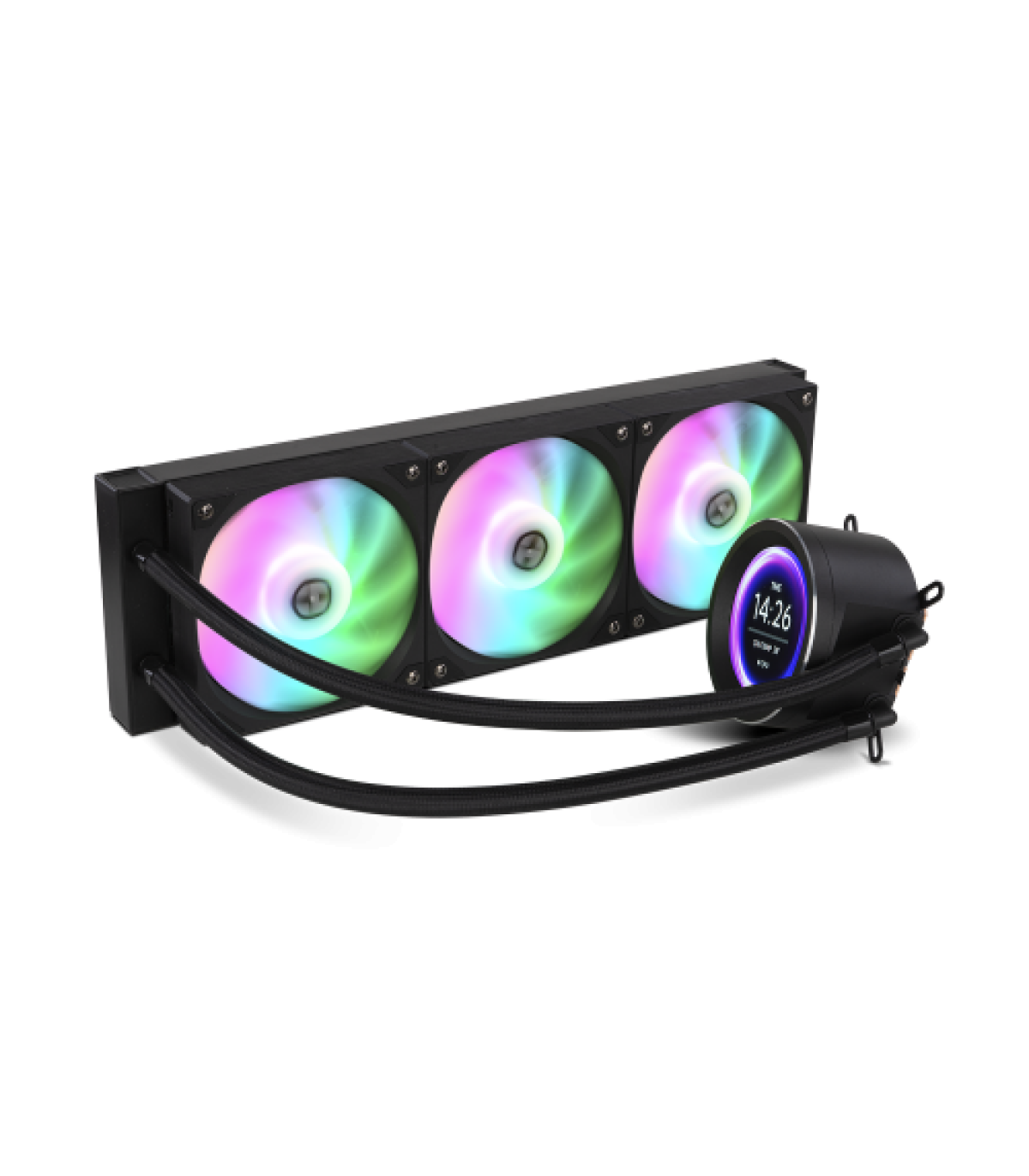 NOX REFRIGERACION LIQUIDA CON LCD KIT RL 360 LCD NEGRO