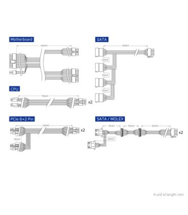 FSP VITA GM 1000W unidad de fuente de alimentación 20+4 pin ATX ATX Negro