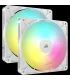 Corsair RS140 ARGB Carcasa del ordenador Ventilador 14 cm Blanco 2 pieza(s