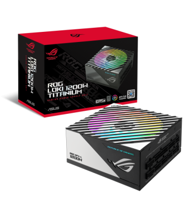 ASUS ROG -LOKI-1200T-SFX-L-GAMING unidad de fuente de alimentación 1200 W 20+4 pin ATX Negro, Plata