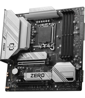 PLACA MSI B760M PROJECT ZERO,BTF,INTEL,1700,B760,4DDR5,256GB,HDMI+DP,4SATA3/6G+2M.2,9USB3.2,2.5GB+WIFI6E+BT5.3,MATX