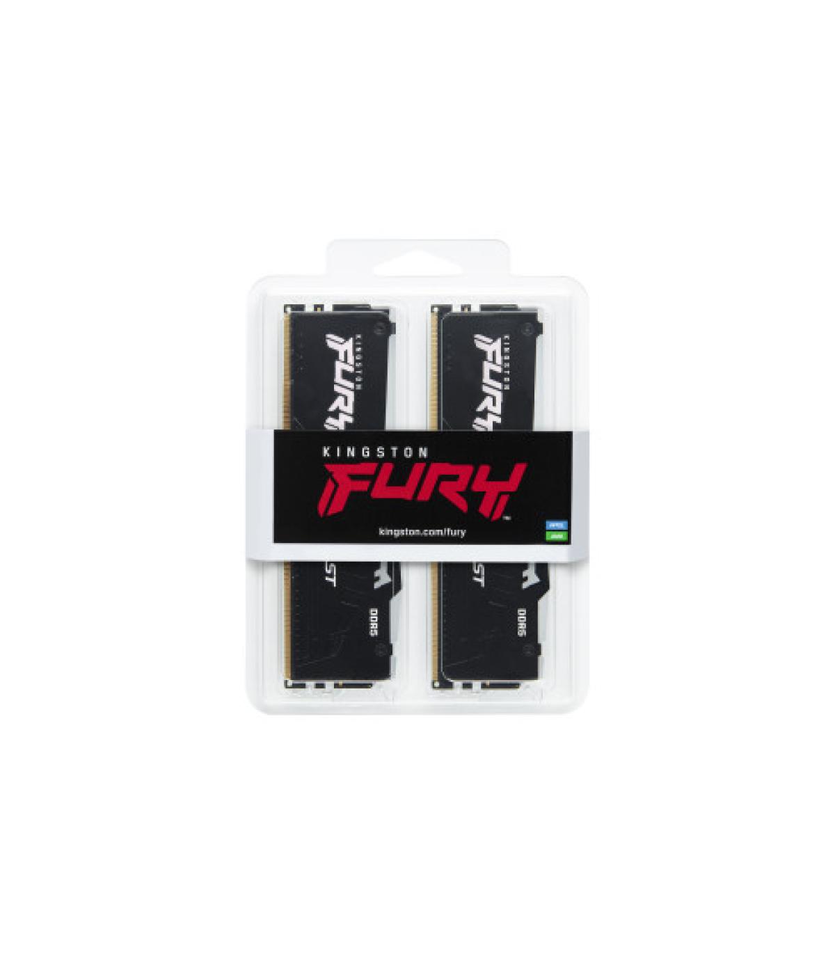 MEMORIA KINGSTON 16GB KIT2 6000MT/S DDR5 CL30  FURY BEAST RGB EXPO - KF560C30BBEAK2-16