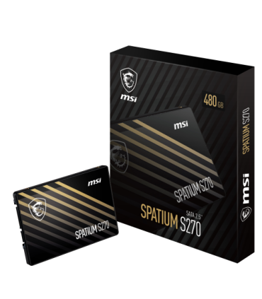 MSI SPATIUM S270 SATA 2.5 480GB unidad de estado sólido 2.5" Serial ATA III 3D NAND