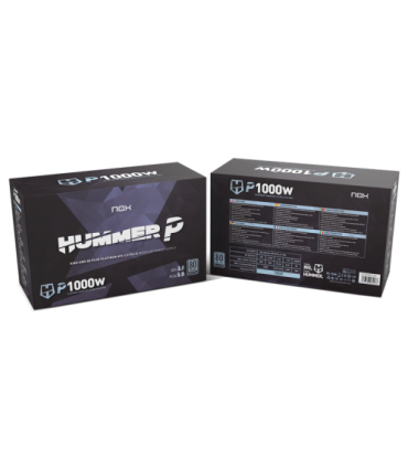 NOX Hummer P 1000W unidad de fuente de alimentación 24-pin ATX ATX Negro