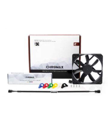 NOCTUA VENTILADOR CAJA NF-S12A PWM CHROMAX.BLACK.SWAP, NF-S12A PWM CH.BK.S, 120MM, 120X120X25MM, 12V, 1200RPM/300RPM, 17,8 DB(A.