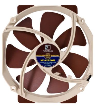 NOCTUA VENTILADOR CAJA NF-A15 PWM, 140MM FAN, 140X150X25MM, 12V, 1200RPM/900RPM/300RPM, 19,2 DB(A), 115,5 M3/H, 1,51 MM H2O, 4..