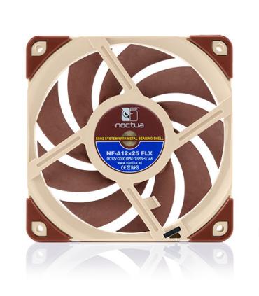 NOCTUA VENTILADOR CAJA NF-A12X25 FLX, 120MM FAN, 120X120X25MM, 12V, 2000RPM/1700RPM/1350RPM, 22,6 DB(A), 102,1 M3/H, 1,65 MM H2O