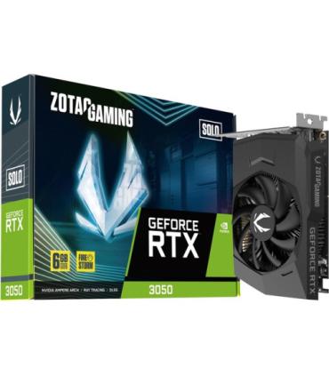 VGA ZOTAC RTX 3050 6GB SOLO GDDR6,NV,RTX3050,GDDR6,6GB,96BIT,HDMI+3DP,1 VENTILADOR (ZT-A30510G-10L