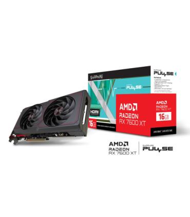 VGA SAPPHIRE PULSE RADEON RX 7600 XT GAMING OC 16GB,AMD,RX7600XT,16GB,GDDR6,128BIT,2HDMI+2DP (2 VENTILADORES