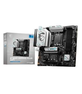 PLACA MSI B760M GAMING PLUS WIFI,INTEL,1700,B760,4DDR5,192GB,2HDMI+2DP,4SATA+2M.2,5USB 3.2+2USB-C,2.5GB+WIFI6E+BT5.3,MATX