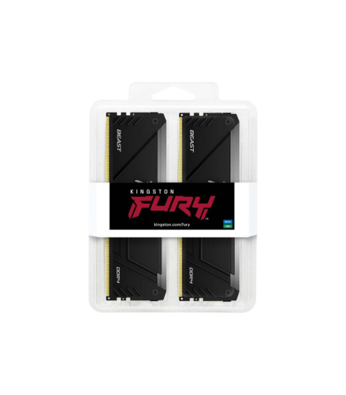 Kingston Technology FURY Beast RGB módulo de memoria 16 GB 2 x 8 GB DDR4 3600 MHz