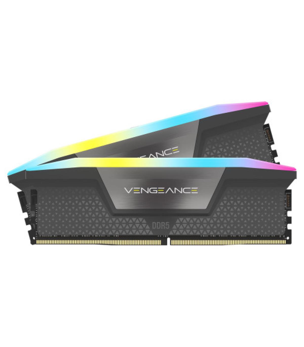 MEMORIA CORSAIR DDR5 32GB 2X16GB PC6000 VENGEANCE RGB CMH32GX5M2E6000Z36