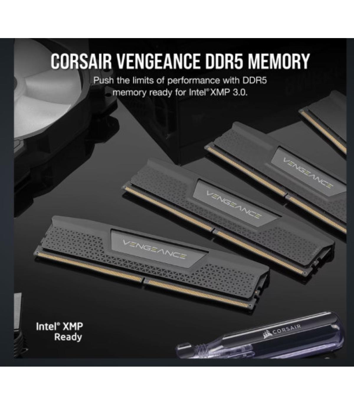 MEMORIA CORSAIR DDR5 32GB 2X16GB PC5600 VENGEANCE CMK32GX5M2B5600Z40
