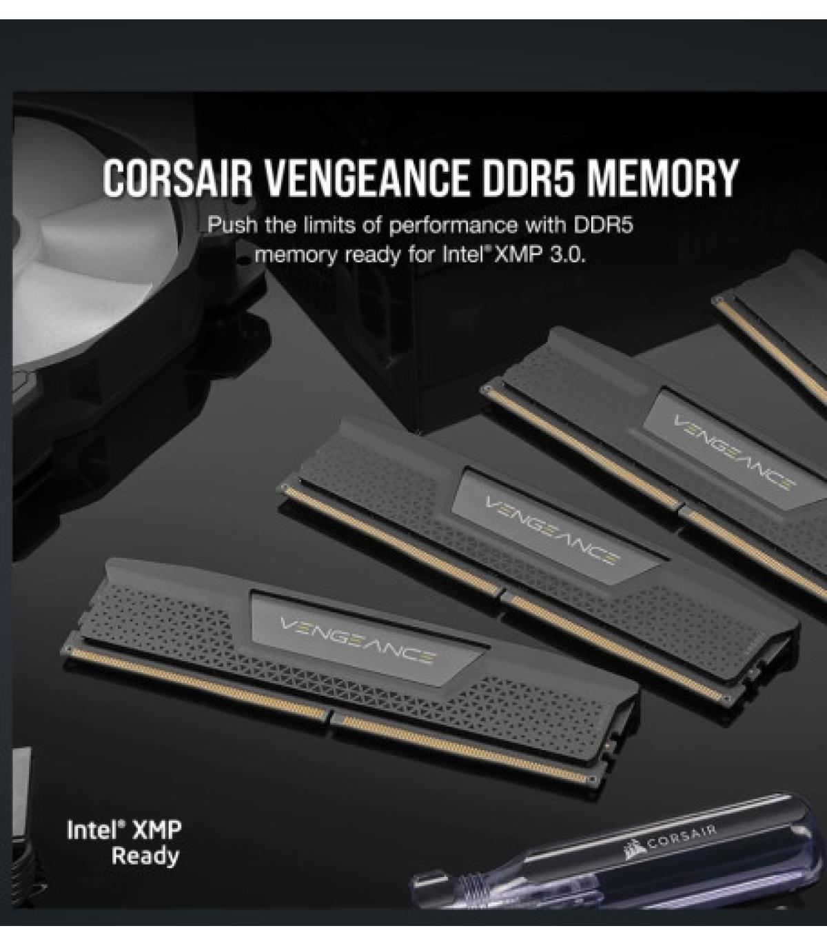 MEMORIA CORSAIR DDR5 32GB 2X16GB PC5600 VENGEANCE CMK32GX5M2B5600C40