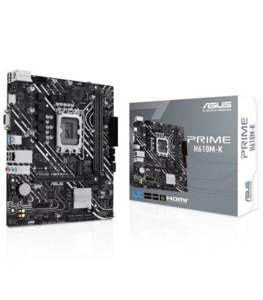PLACA ASUS PRIME H610M-K,INTEL,1700,H610,2DDR5,96G,VGA+HDMI,GBLAN,4SATA3+M.2,3USB3.2,MATX