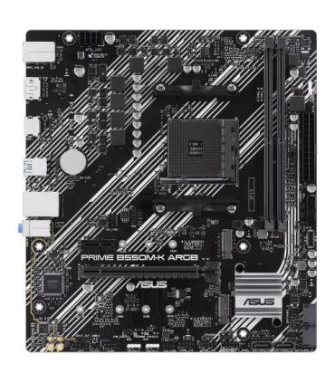 PLACA ASUS PRIME B550M-K ARGB,AMD,AM4,B550,2DDR4,64GB,DP+HDMI,GBLAN,4SATA3+2XM.2,6USB3.2,MATX