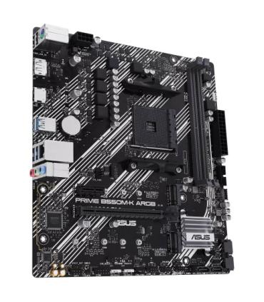PLACA ASUS PRIME B550M-K ARGB,AMD,AM4,B550,2DDR4,64GB,DP+HDMI,GBLAN,4SATA3+2XM.2,6USB3.2,MATX
