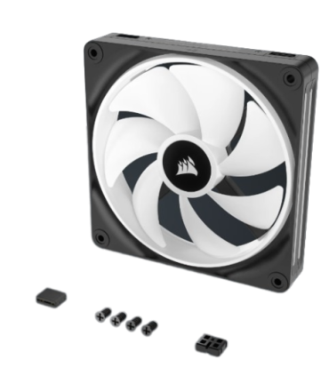 Corsair CO-9051004-WW sistema de refrigeración para ordenador Carcasa del ordenador Ventilador 14 cm Negro, Blanco 3 pieza(s