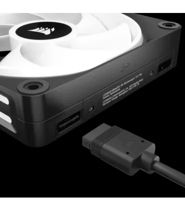 Corsair Air CO-9051002-WW sistema de refrigeración para ordenador Carcasa del ordenador Ventilador 12 cm Negro, Blanco 3 pieza(s