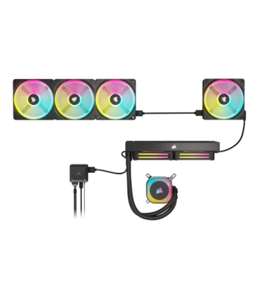 Corsair CO-9051001-WW sistema de refrigeración para ordenador Carcasa del ordenador Ventilador 12 cm Negro, Blanco 1 pieza(s