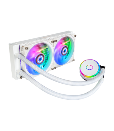 Cooler Master MasterLiquid PL240 Flux White Edition Carcasa del ordenador Kit de refrigeración líquida 12 cm Blanco
