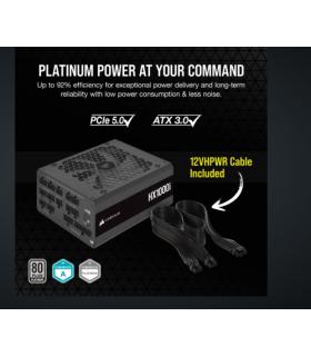 FUENTE ALIMENT. CORSAIR HX1000I 1000 WATT 80+ PLATINUM PCI E5 ATX 3.0 CP-9020259-EU