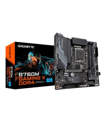 PLACA GIGABYTE B760M GAMING X DDR4,INTEL,1700,B760,4DDR4,128GB,HDMI+DP,4SATA+3M.2,3USB 3.2+USB-C,2.5GB,MATX
