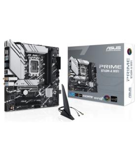 PLACA ASUS PRIME B760M-A WIFI,INTEL,1700,B760,4DDR5,128GB,2HDMI+DP,4SATA+2M.2,2USB 3.2+USB-C,2.5GB+WIFI6E+BT5.2,MATX